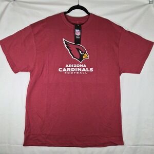 NWT Arizona Cardinals T-Shirt Mens XL Red Majestic NFL Team Apparel Football Tee